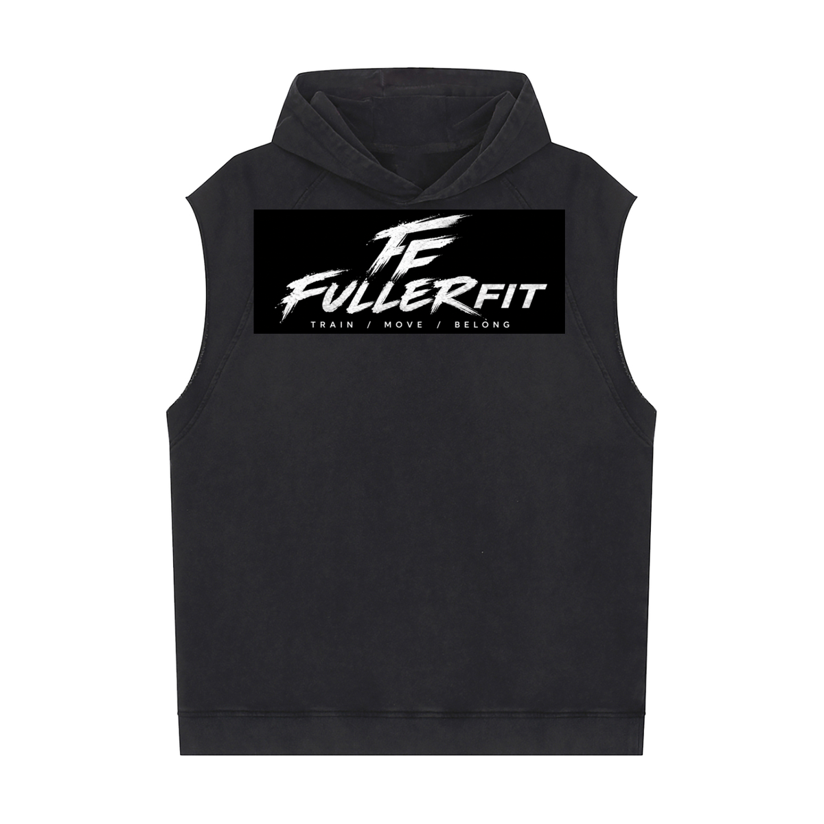 Snow Washed Sleeveless Hoodie