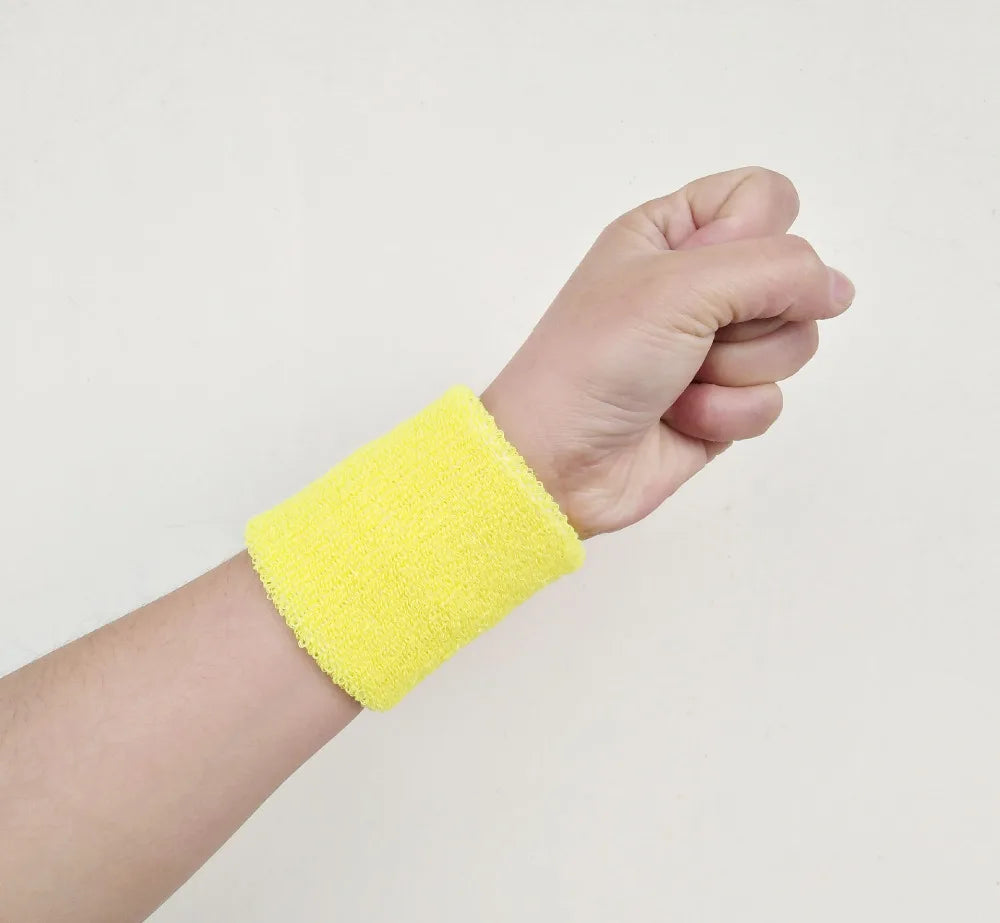 Women Wristband Sports Sweatband Hand Band Sweat Wrist Support Brace Wrap Guards for Gym Volleyball Basketball Children Tennis