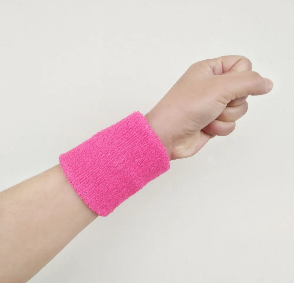 Women Wristband Sports Sweatband Hand Band Sweat Wrist Support Brace Wrap Guards for Gym Volleyball Basketball Children Tennis