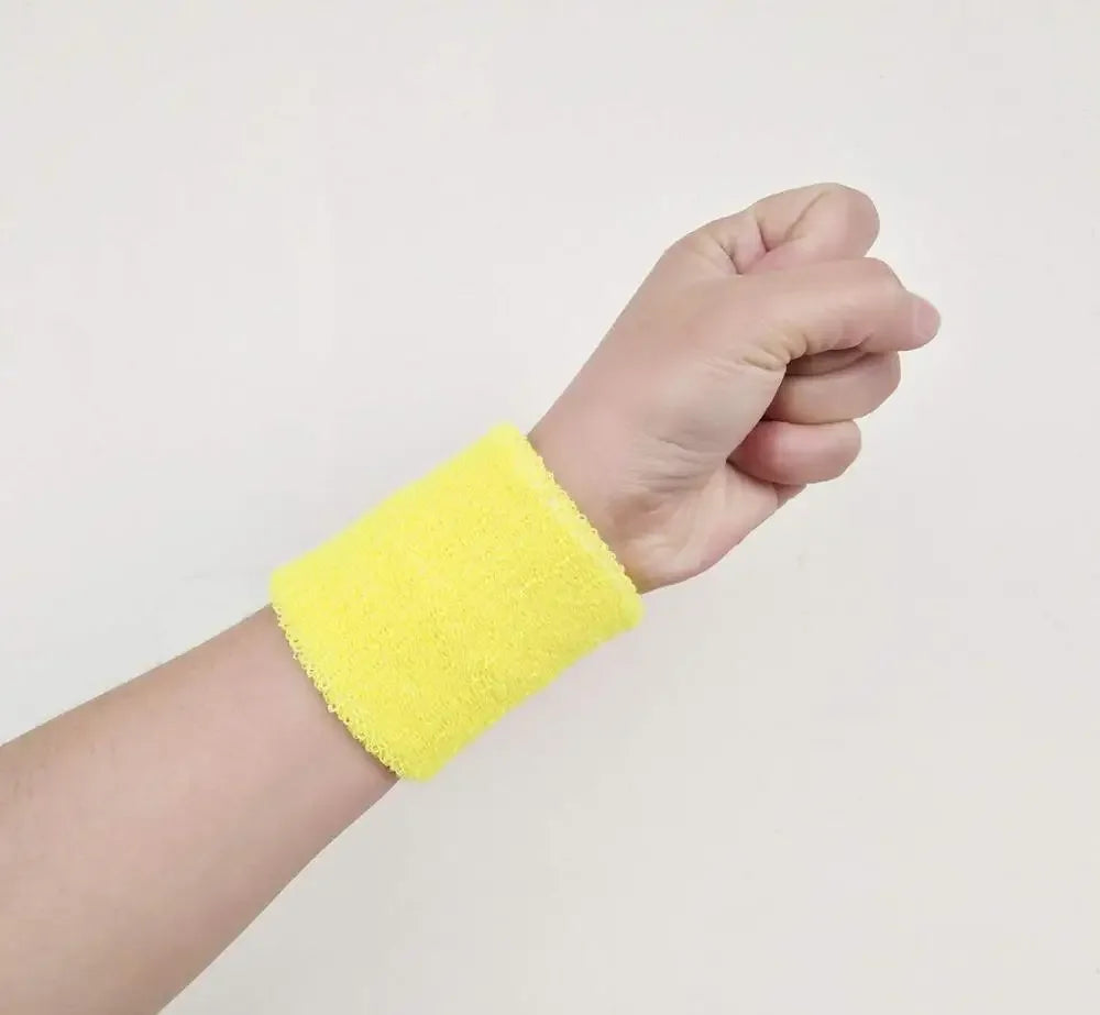 Women Wristband Sports Sweatband Hand Band Sweat Wrist Support Brace Wrap Guards for Gym Volleyball Basketball Children Tennis