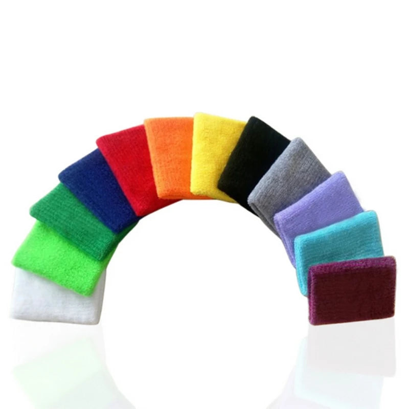 Women Wristband Sports Sweatband Hand Band Sweat Wrist Support Brace Wrap Guards for Gym Volleyball Basketball Children Tennis