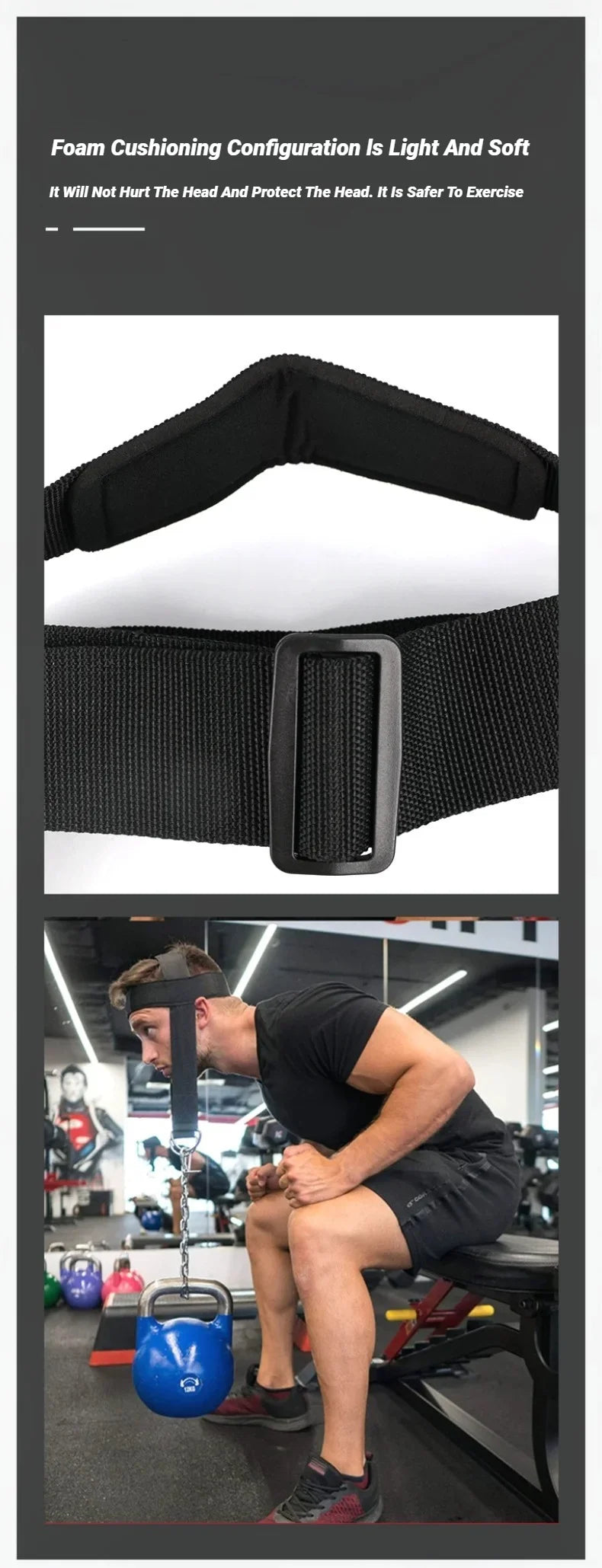 Head Neck Training Harness Body Strengh Exercise Cervical Spine Strap Adjustable Power Gym Fitness Weight Bearing Cap