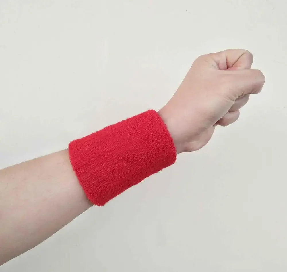 Women Wristband Sports Sweatband Hand Band Sweat Wrist Support Brace Wrap Guards for Gym Volleyball Basketball Children Tennis