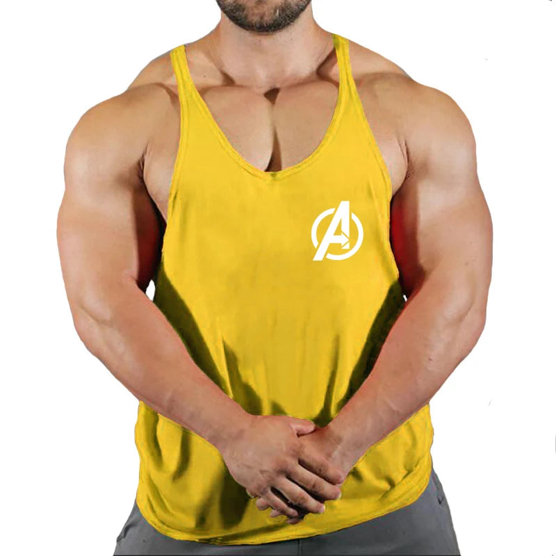 Gym Vest Fitness Shirt Muscle Man Singlet Men Tank Tops Stringer Sleeveless Sweatshirt Men's Singlets Top for Fitness Clothing