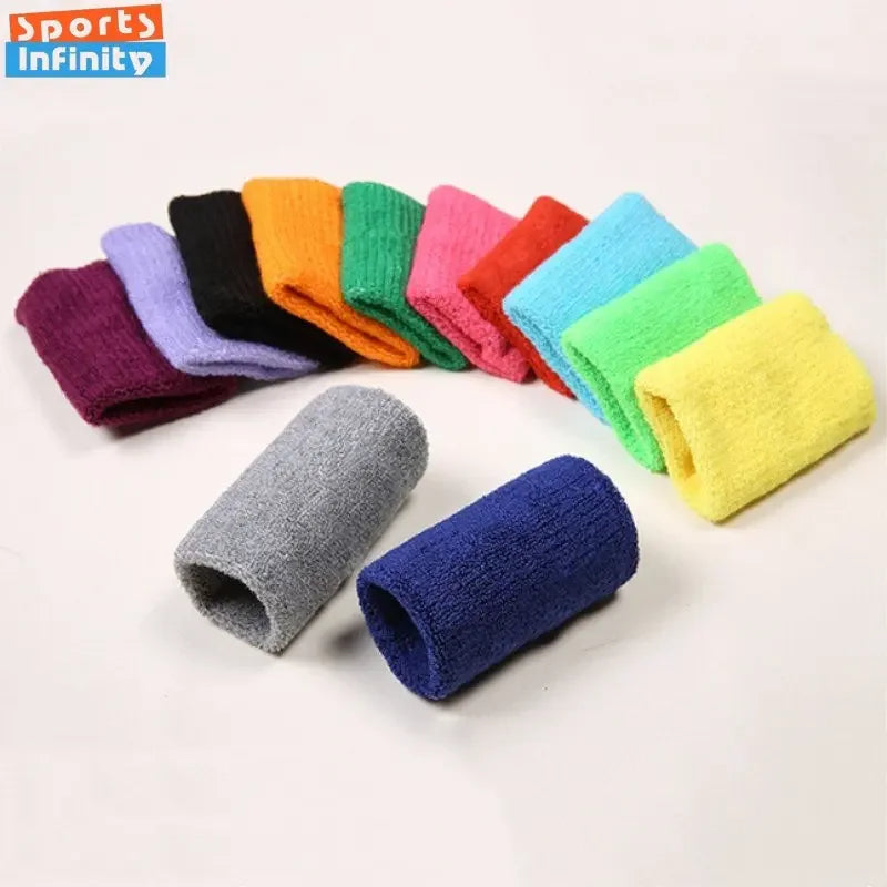 Women Wristband Sports Sweatband Hand Band Sweat Wrist Support Brace Wrap Guards for Gym Volleyball Basketball Children Tennis