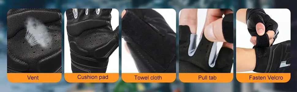 Gym Gloves Fitness Weight Lifting for Men Women Body Building Training Sports Exercise Bicycle Cycling Workout  Gloves