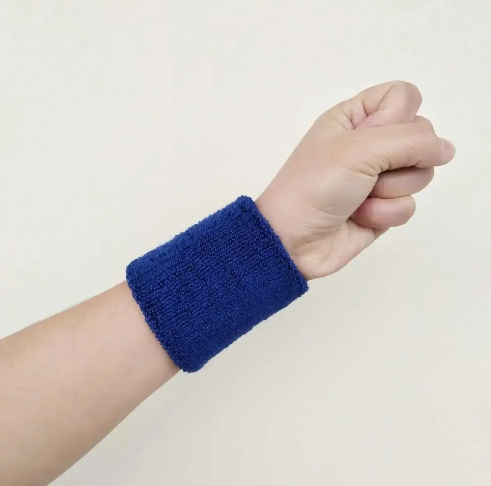 Women Wristband Sports Sweatband Hand Band Sweat Wrist Support Brace Wrap Guards for Gym Volleyball Basketball Children Tennis