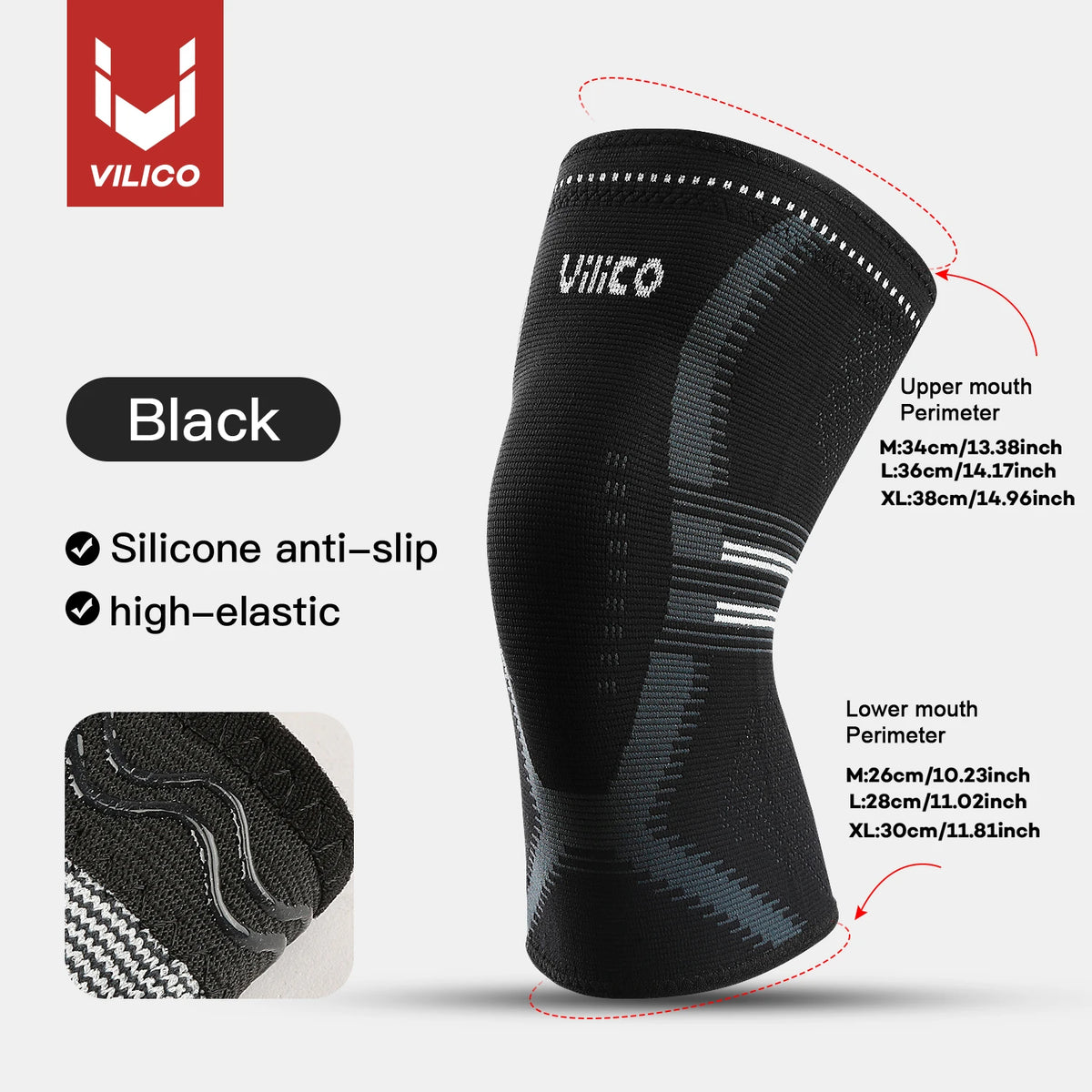 1 Pcs Compression Knee Support Sleeve Elastic Breathable Knee Pads Brace Springs Gym Sports Protector Basketball Volleyball Run