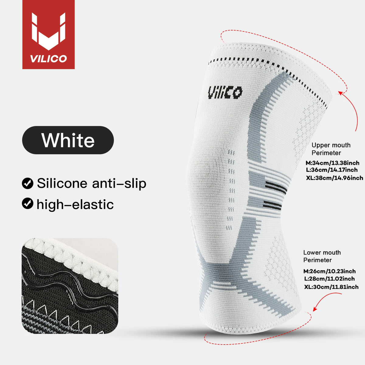 1 Pcs Compression Knee Support Sleeve Elastic Breathable Knee Pads Brace Springs Gym Sports Protector Basketball Volleyball Run
