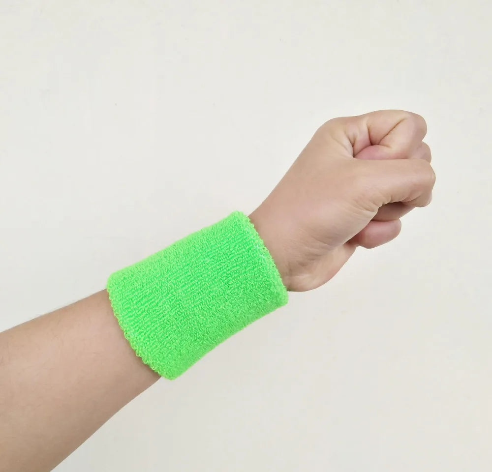 Women Wristband Sports Sweatband Hand Band Sweat Wrist Support Brace Wrap Guards for Gym Volleyball Basketball Children Tennis