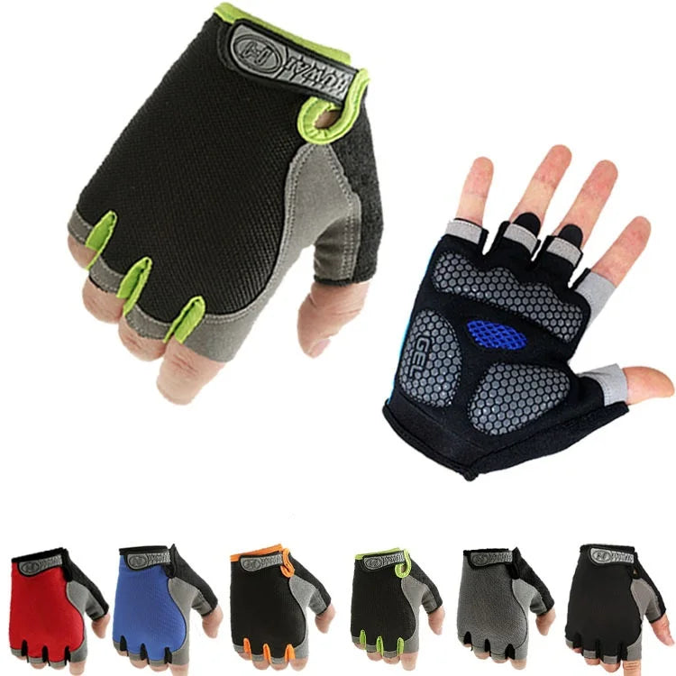 Weightlifti Gym Gloves Fitness Training Fingerless Men Women Bodybuilding Exercise Sports Gloves Cycling Anti Slip Breathable