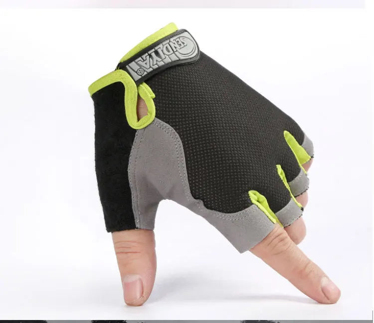 Weightlifti Gym Gloves Fitness Training Fingerless Men Women Bodybuilding Exercise Sports Gloves Cycling Anti Slip Breathable