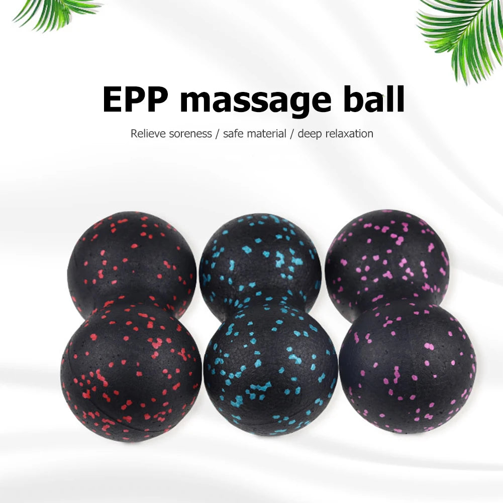 Yoga Peanut Balls Body Massage Fascia Ball Suit Foam Block High Density Muscle Relaxation Lacrosse Exercise Fitness Relieve Pain
