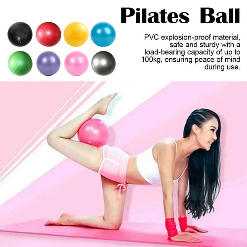 25cm Yoga Ball Exercise Gymnastic Fitness Pilates Ball Balance Exercise Gym Fitness Yoga Core Ball Indoor Training Equipment