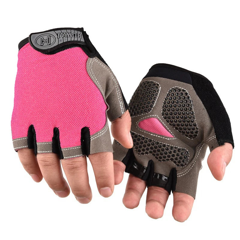 Weightlifti Gym Gloves Fitness Training Fingerless Men Women Bodybuilding Exercise Sports Gloves Cycling Anti Slip Breathable