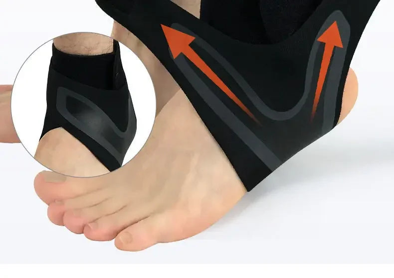 Elastic Ankle Support Brace for Sprain Recovery & Joint Fixation, Breathable Anti-Sprain Ankle Sleeve Protector for Men Women Fi