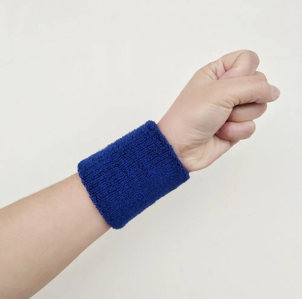 Women Wristband Sports Sweatband Hand Band Sweat Wrist Support Brace Wrap Guards for Gym Volleyball Basketball Children Tennis