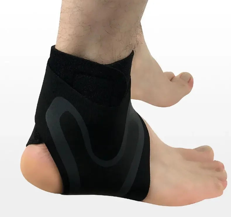Elastic Ankle Support Brace for Sprain Recovery & Joint Fixation, Breathable Anti-Sprain Ankle Sleeve Protector for Men Women Fi
