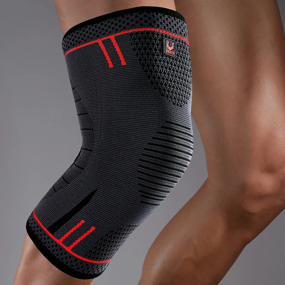 1 Pcs Compression Knee Support Sleeve Elastic Breathable Knee Pads Brace Springs Gym Sports Protector Basketball Volleyball Run