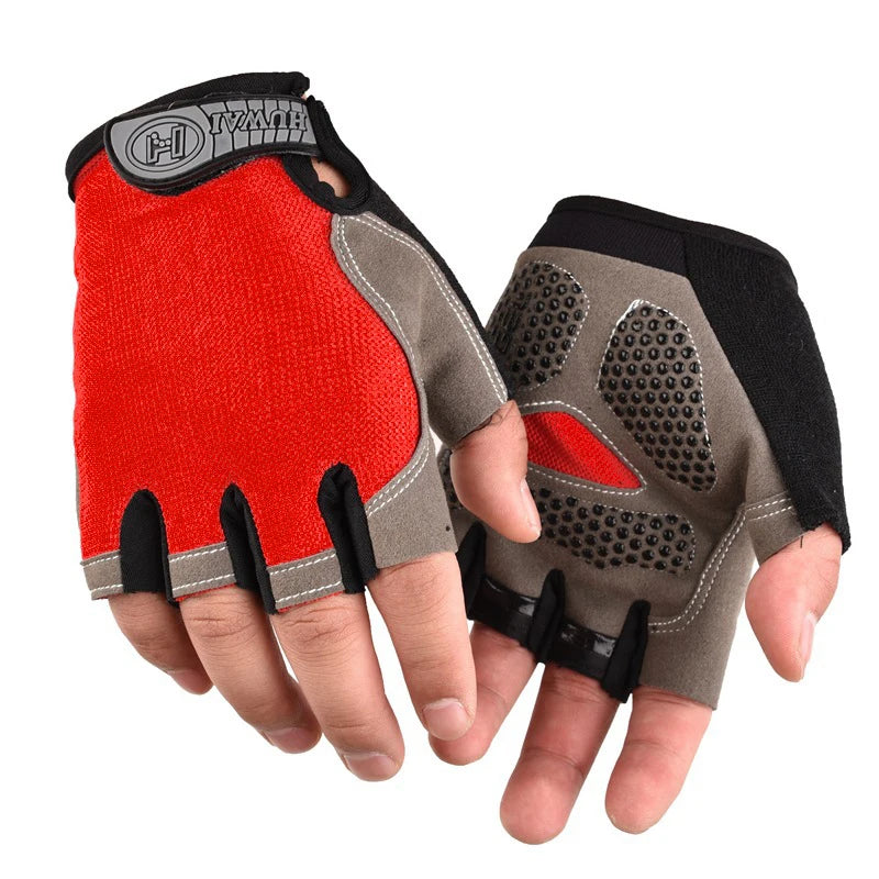 Weightlifti Gym Gloves Fitness Training Fingerless Men Women Bodybuilding Exercise Sports Gloves Cycling Anti Slip Breathable