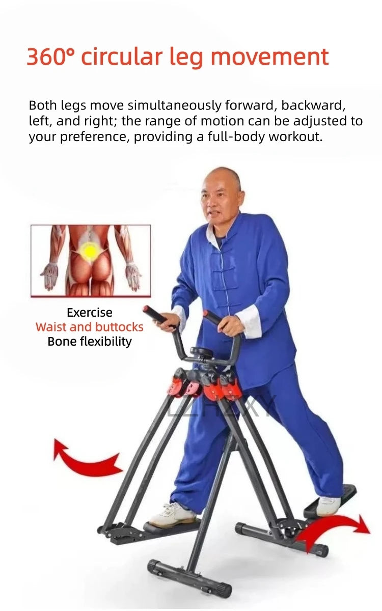 Indoor‑Home‑Gym‑Training‑Equipment Air Walker Trainer with Support Handrails for Daily Leg Cardio Workout Work