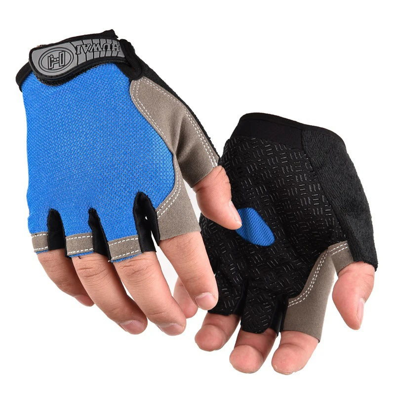 Weightlifti Gym Gloves Fitness Training Fingerless Men Women Bodybuilding Exercise Sports Gloves Cycling Anti Slip Breathable