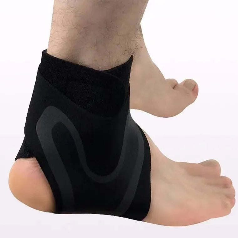 Elastic Ankle Support Brace for Sprain Recovery & Joint Fixation, Breathable Anti-Sprain Ankle Sleeve Protector for Men Women Fi