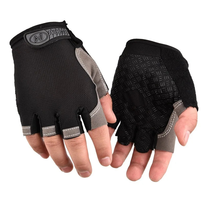 Weightlifti Gym Gloves Fitness Training Fingerless Men Women Bodybuilding Exercise Sports Gloves Cycling Anti Slip Breathable