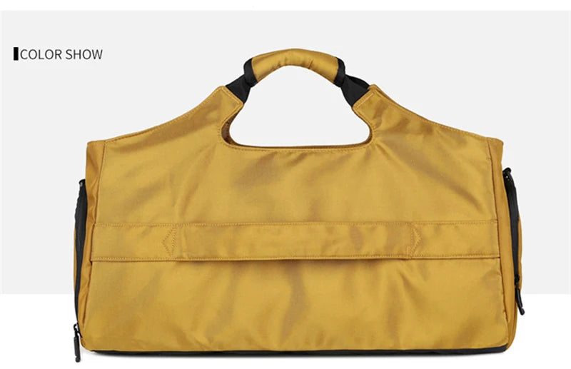 Gym Sports Bag for Men Travel Fitness Duffle Shoe Pocket Luggage Duffel Waterproof Tote Handbags Weekend Shoulder Outdoors Bag