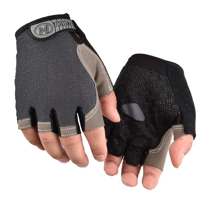 Weightlifti Gym Gloves Fitness Training Fingerless Men Women Bodybuilding Exercise Sports Gloves Cycling Anti Slip Breathable