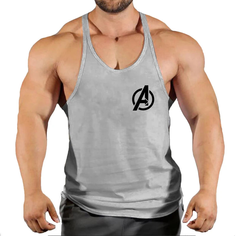 Gym Vest Fitness Shirt Muscle Man Singlet Men Tank Tops Stringer Sleeveless Sweatshirt Men's Singlets Top for Fitness Clothing