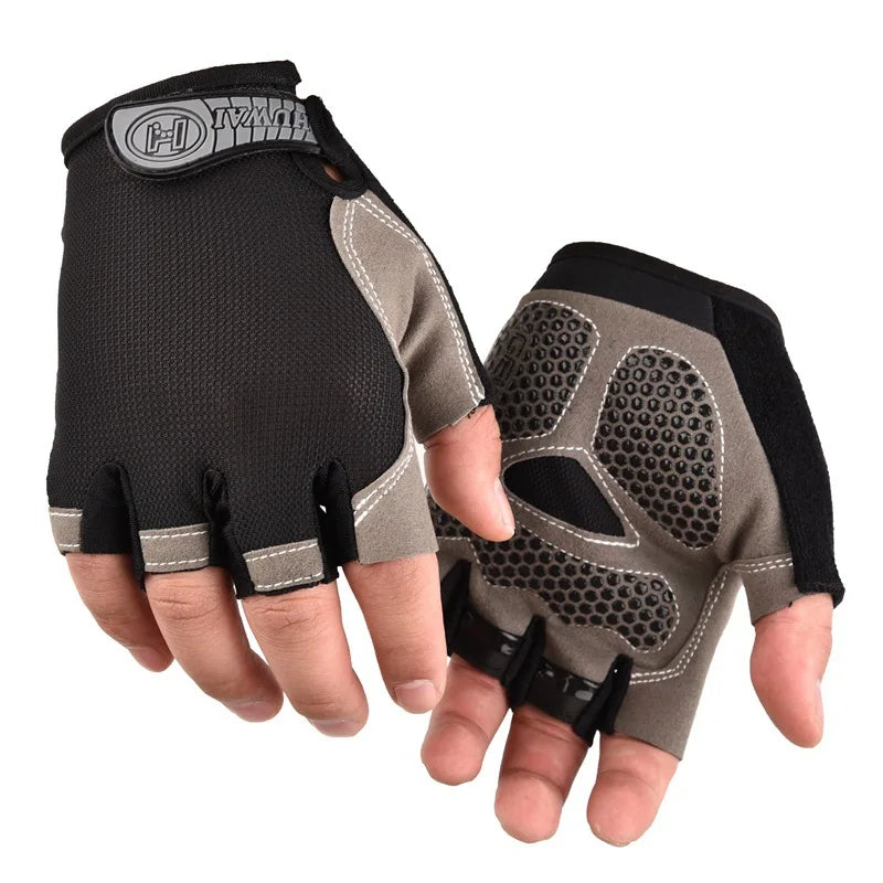 Weightlifti Gym Gloves Fitness Training Fingerless Men Women Bodybuilding Exercise Sports Gloves Cycling Anti Slip Breathable