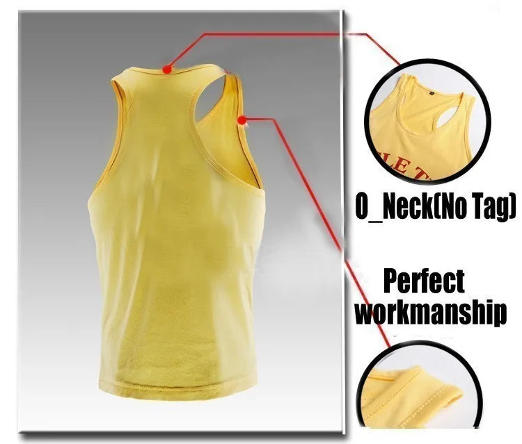 Gym Vest Fitness Shirt Muscle Man Singlet Men Tank Tops Stringer Sleeveless Sweatshirt Men's Singlets Top for Fitness Clothing