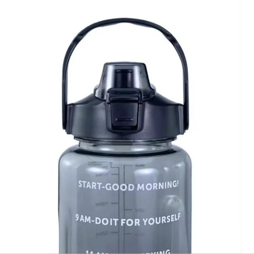 2 Liters Straw Plastic Water Bottle Large Portable Travel Bottle Sports Fitness Cup High Value Big Fat Cup Adult Universal