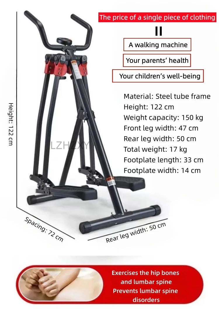 Indoor‑Home‑Gym‑Training‑Equipment Air Walker Trainer with Support Handrails for Daily Leg Cardio Workout Work