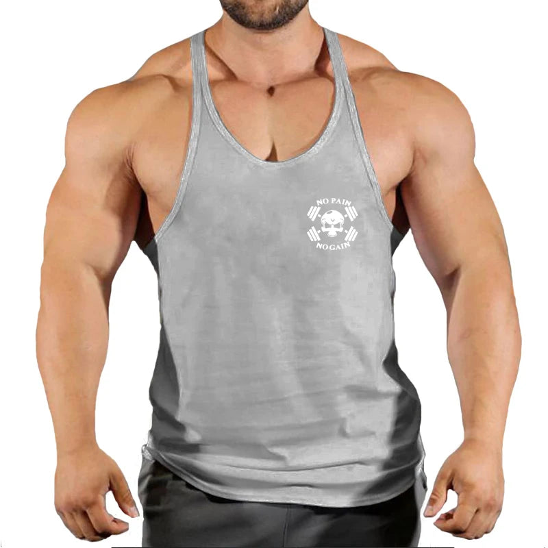 Gym Vest Fitness Shirt Muscle Man Singlet Men Tank Tops Stringer Sleeveless Sweatshirt Men's Singlets Top for Fitness Clothing