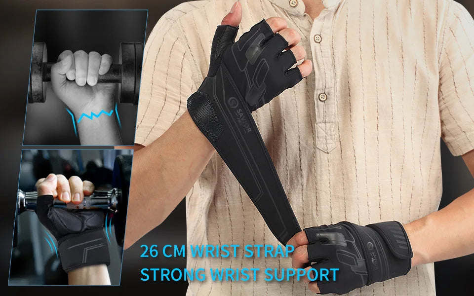 Gym Gloves Fitness Weight Lifting for Men Women Body Building Training Sports Exercise Bicycle Cycling Workout  Gloves