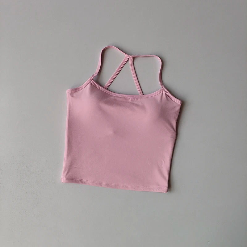 Fitness Gym Set Women 2 Piece Sets Halter Neck Tank Tops High Waist Scrunch Seamless Shorts Sport Suit Sportswear Workout Set