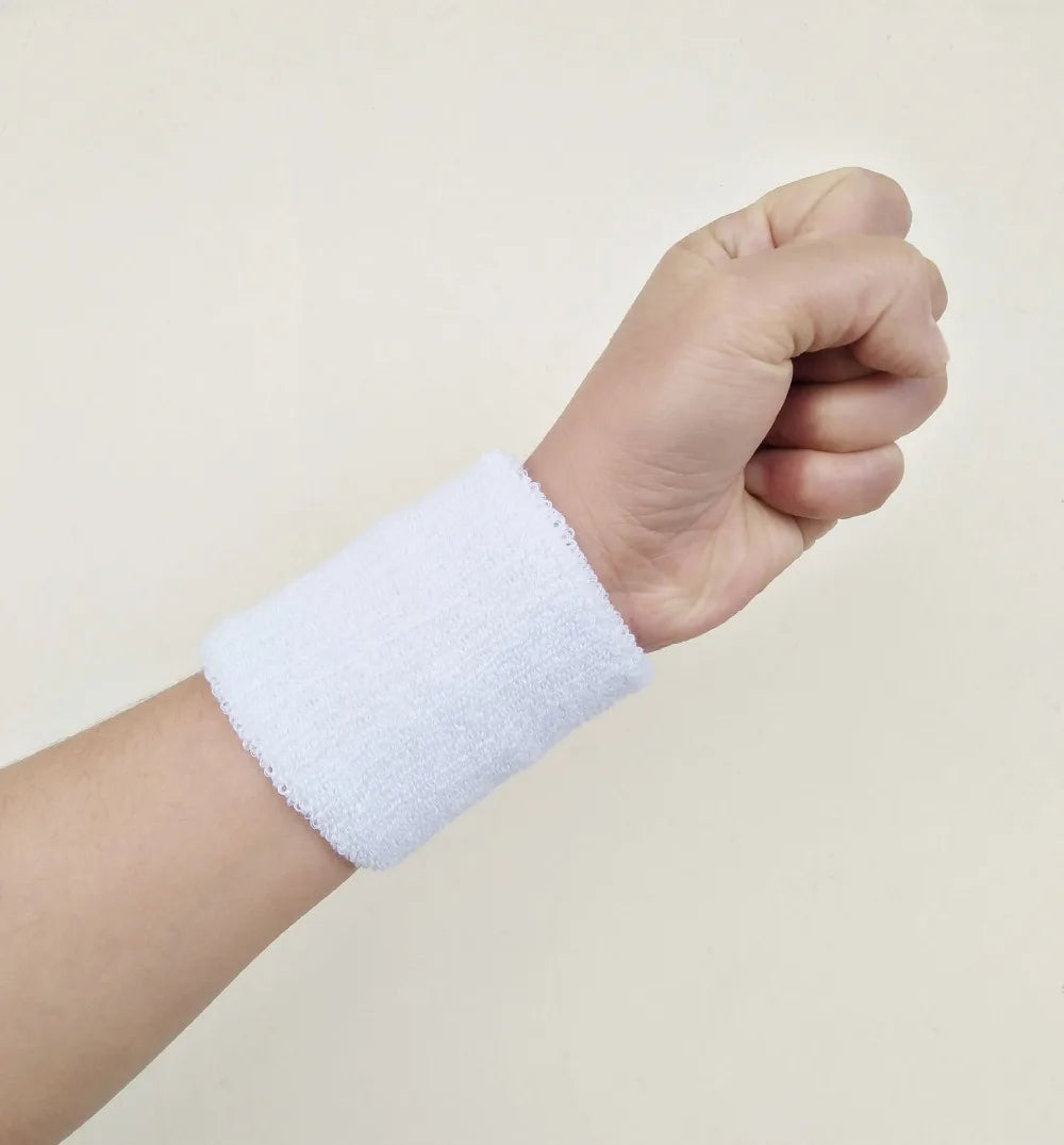 Women Wristband Sports Sweatband Hand Band Sweat Wrist Support Brace Wrap Guards for Gym Volleyball Basketball Children Tennis
