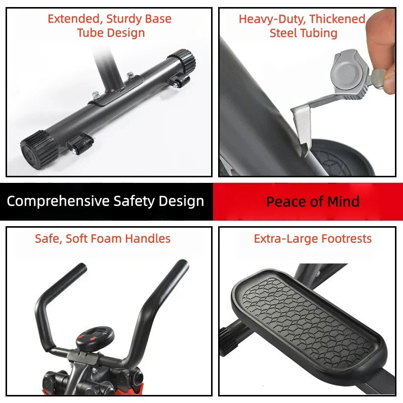Indoor‑Home‑Gym‑Training‑Equipment Air Walker Trainer with Support Handrails for Daily Leg Cardio Workout Work