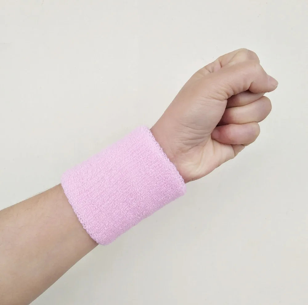 Women Wristband Sports Sweatband Hand Band Sweat Wrist Support Brace Wrap Guards for Gym Volleyball Basketball Children Tennis