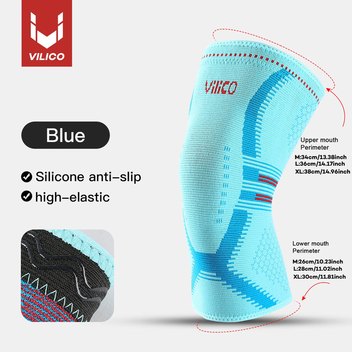 1 Pcs Compression Knee Support Sleeve Elastic Breathable Knee Pads Brace Springs Gym Sports Protector Basketball Volleyball Run