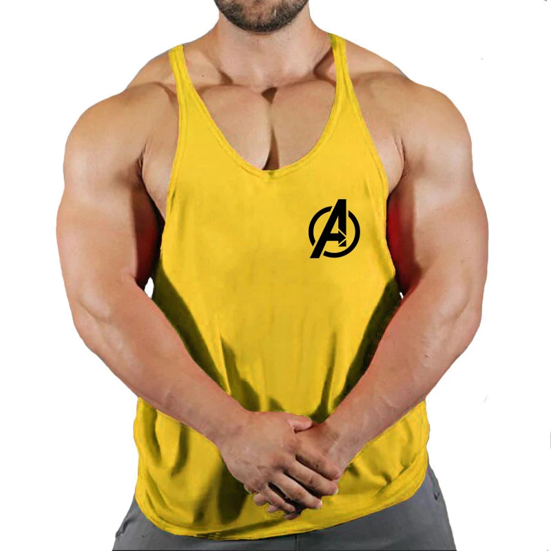 Gym Vest Fitness Shirt Muscle Man Singlet Men Tank Tops Stringer Sleeveless Sweatshirt Men's Singlets Top for Fitness Clothing