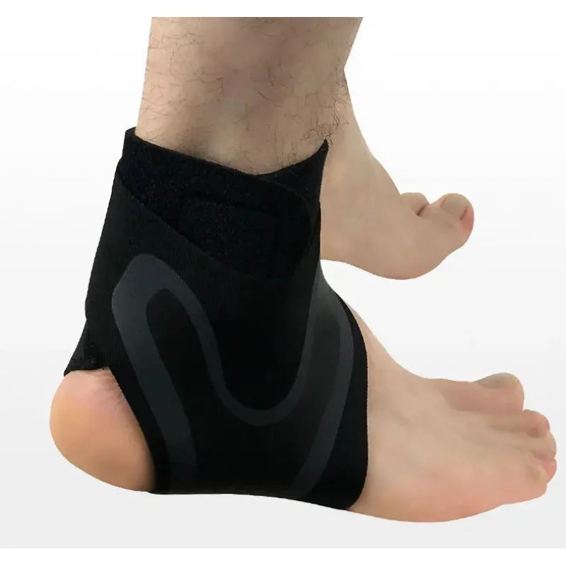 Elastic Ankle Support Brace for Sprain Recovery & Joint Fixation, Breathable Anti-Sprain Ankle Sleeve Protector for Men Women Fi